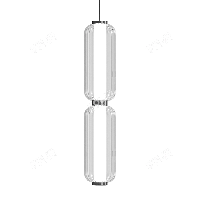 Elma Light Metal Glass Lamp 3D model image 4