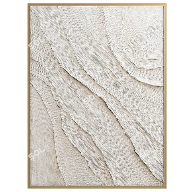 Minimalist Elegance Wabi Sabi Wall Art 3D model image 1