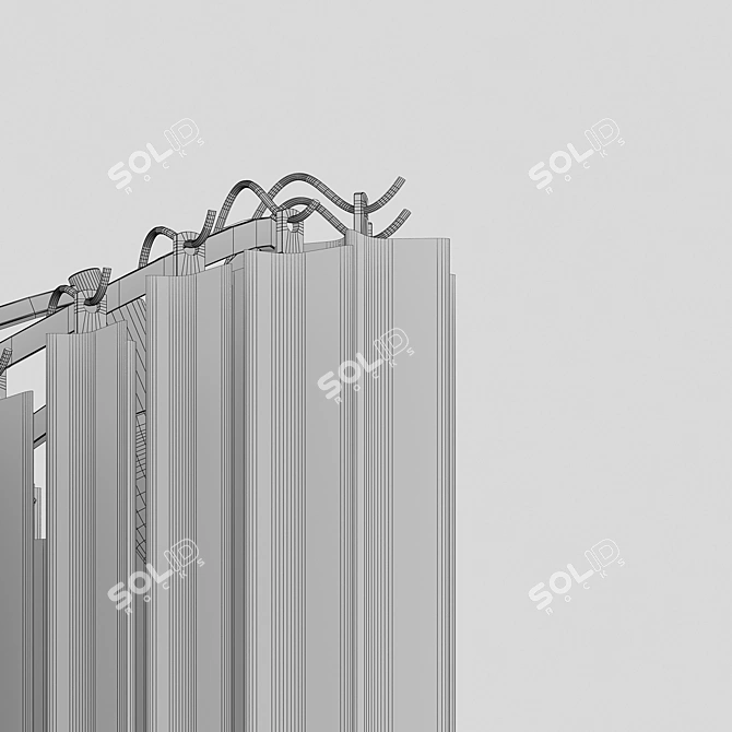 Rockfeller 8095-600 Chandelier 3D model image 2