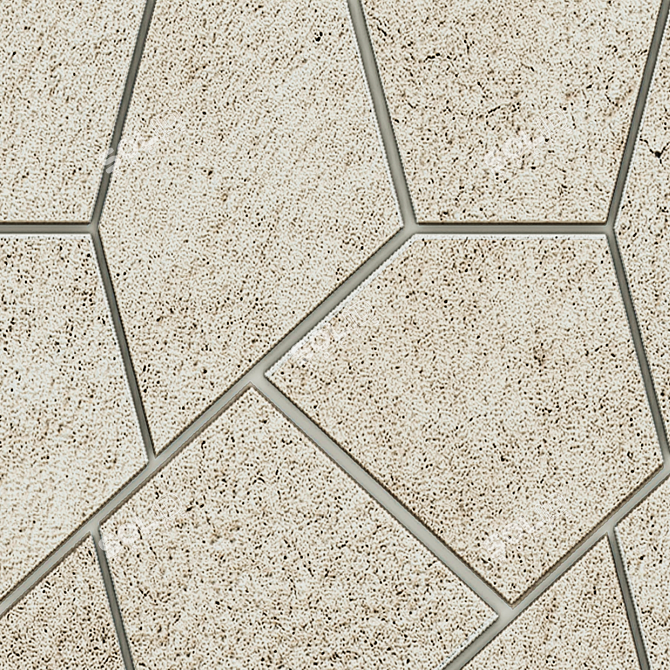 Eternum Gold Kaleido Mosaic Tiles 3D model image 3