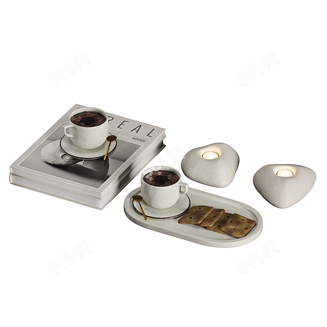 Modern Kitchen Accessories Set 2015 3D model image 3