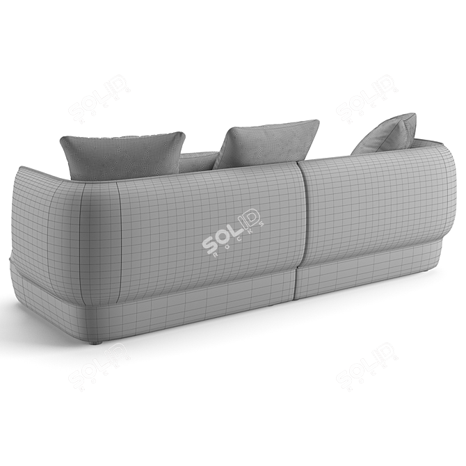 Trussardi Nebula Sofa 254 cm 3D model image 6