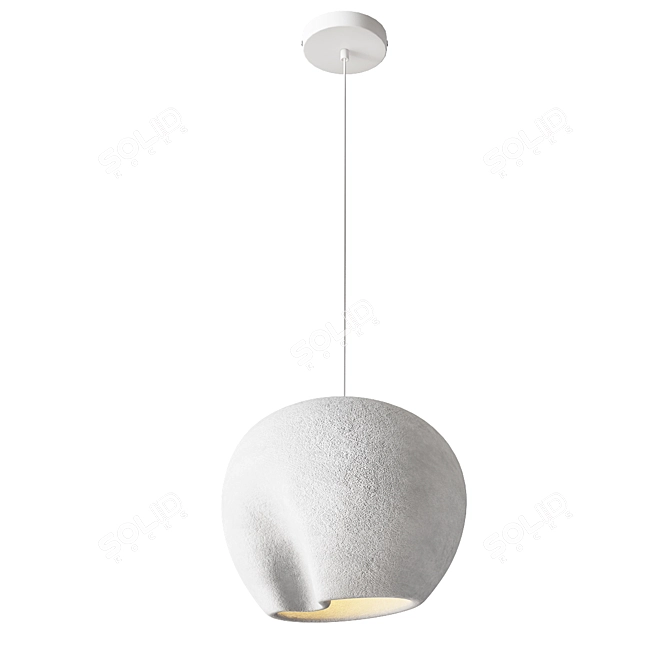 Sleek Metal Bucket Pendant Lamps 3D model image 2