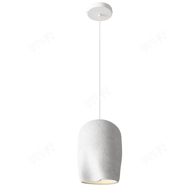 Sleek Metal Bucket Pendant Lamps 3D model image 3