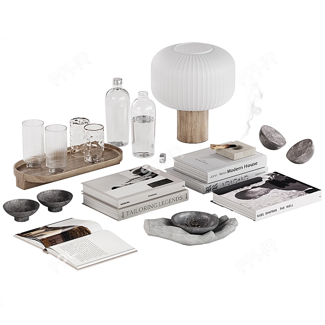 Universal Decor Set for Stylish Interiors 3D model image 6