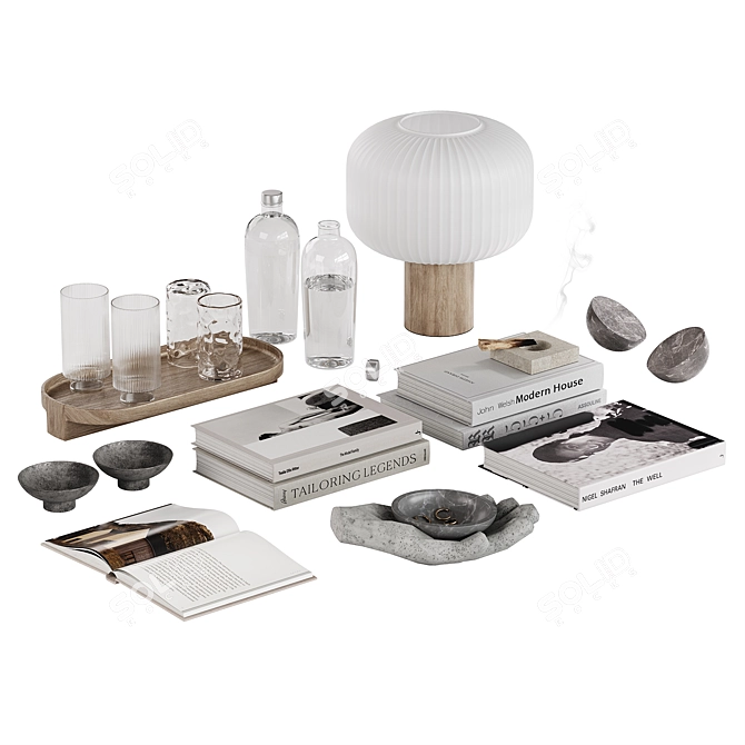 Universal Decor Set for Stylish Interiors 3D model image 7