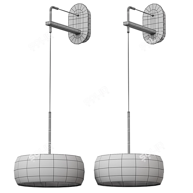 Modern Scott Wall Light Fixture 3D model image 3