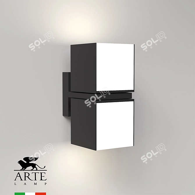 Urban Outdoor Wall Light Fixture 3D model image 2