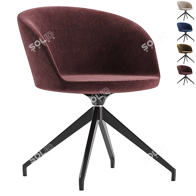 Jardan Mina Modern Meeting Chair 3D model image 1