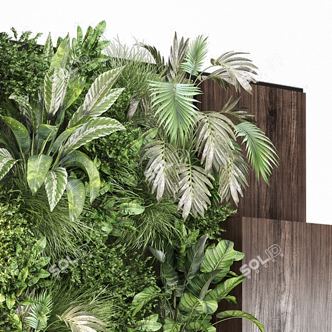  Indoor Wall Vertical Garden Set 3D model image 3