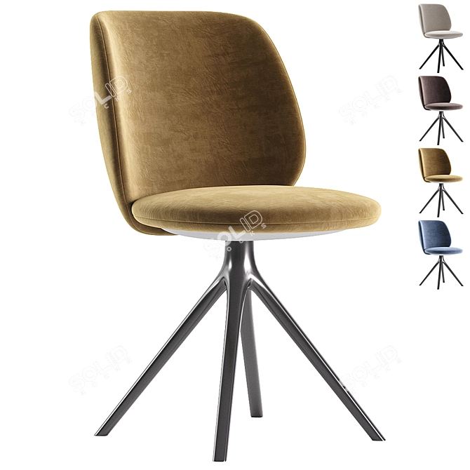 Universal Collection Chair: Sleek Italian Design 3D model image 2