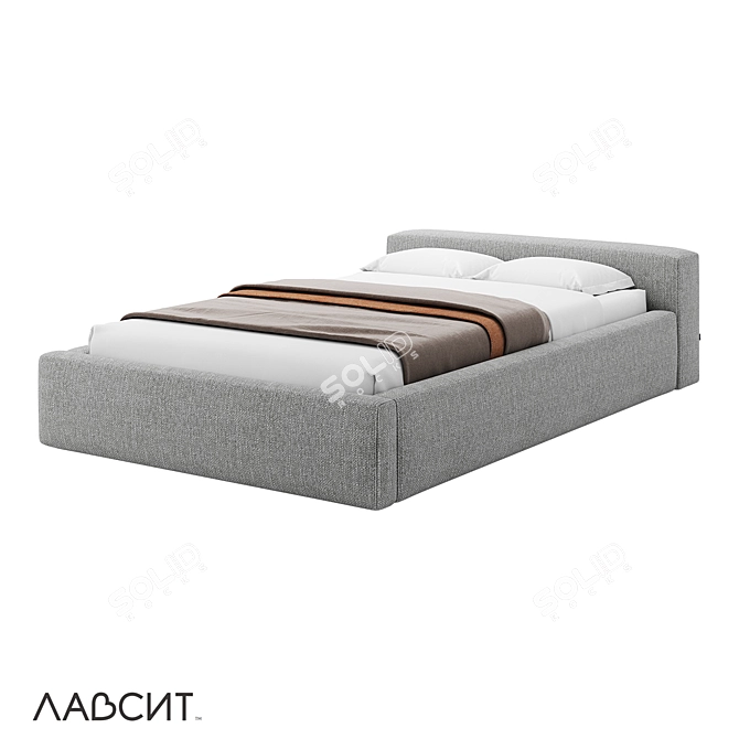 Kasper 120 Luxury Bed in Wide Varieties 3D model image 1