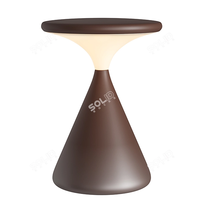 Compact Rechargeable LED Table Lamp 3D model image 2