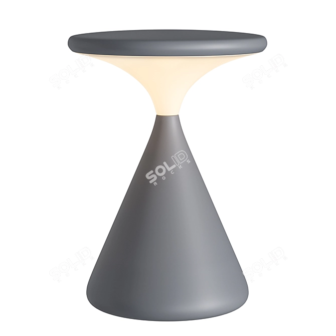 Compact Rechargeable LED Table Lamp 3D model image 3