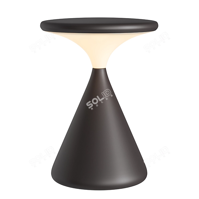 Compact Rechargeable LED Table Lamp 3D model image 4