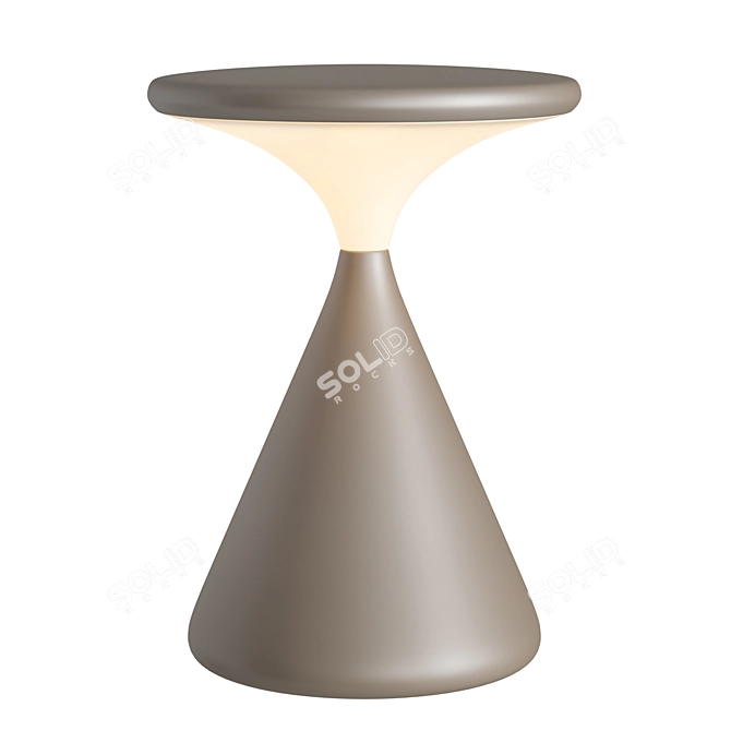 Compact Rechargeable LED Table Lamp 3D model image 5