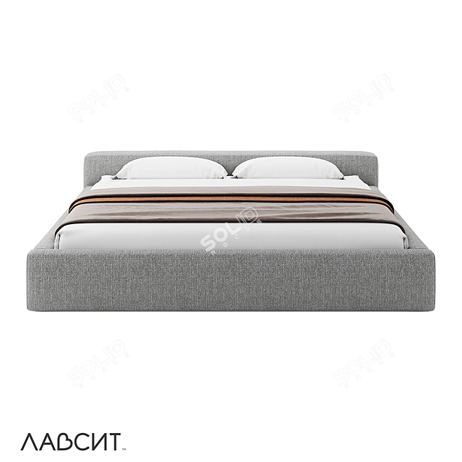 Luxury Minimalist Bed Casper 3D model image 2