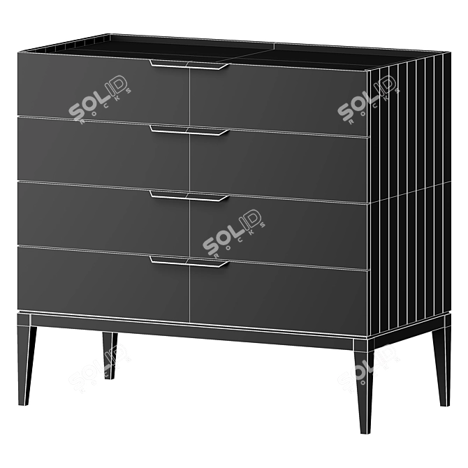 Dantone Home Metropolitan Dresser in Clay 3D model image 6