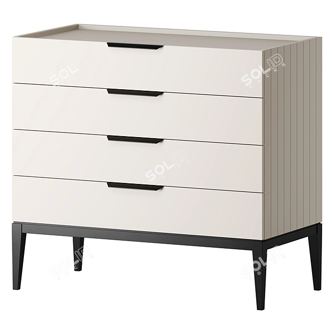 Dantone Home Metropolitan Dresser in Clay 3D model image 7