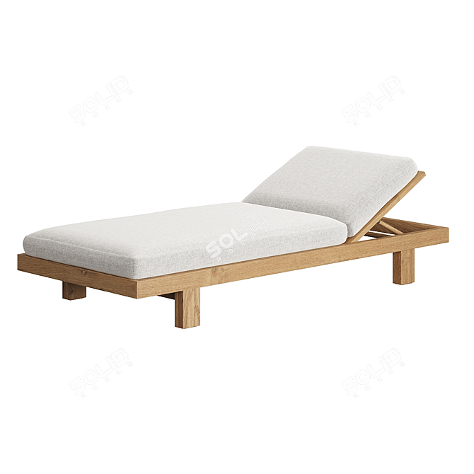 Pure Elegance Lounger Set 3D model image 2