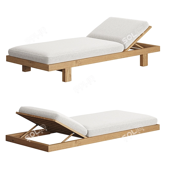 Pure Elegance Lounger Set 3D model image 4