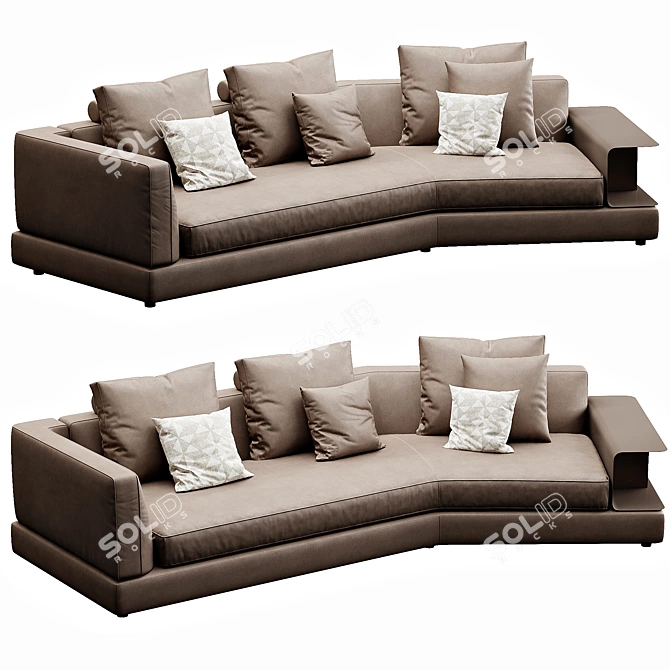 Modern Comfort: Bonaldo Liam Sofa 3D model image 5