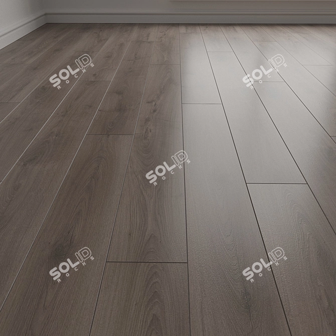 Steelworks Oak Laminate Floor 3D model image 1