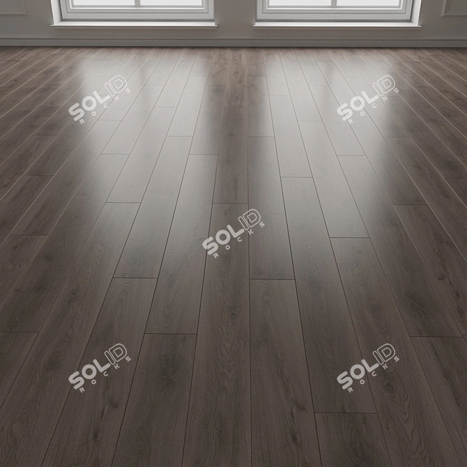 Steelworks Oak Laminate Floor 3D model image 3