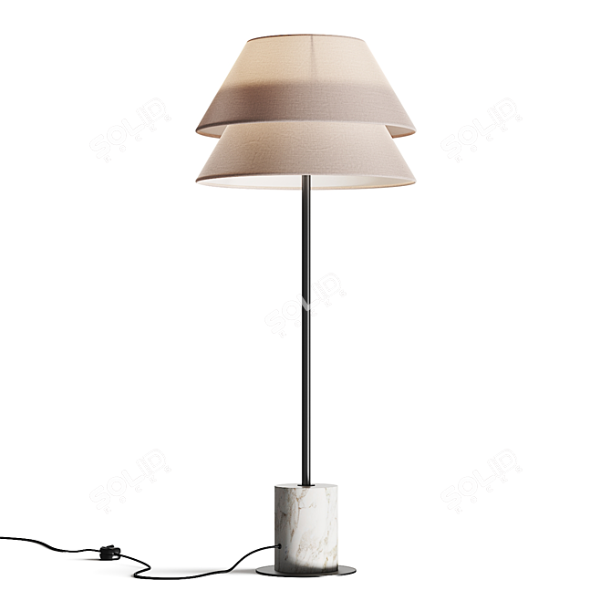 Modern Kobi Table Lamp Kit 3D model image 1