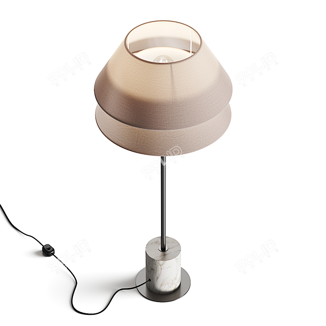 Modern Kobi Table Lamp Kit 3D model image 3