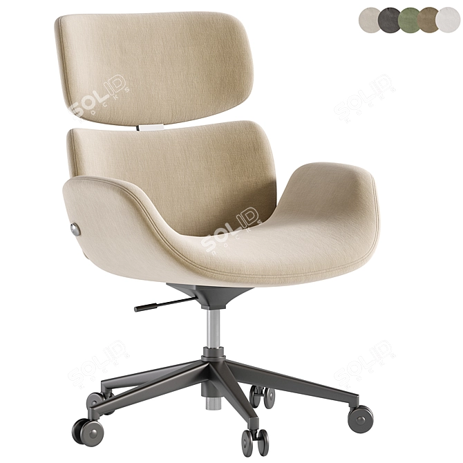 Modern Office Armchair: Cento Design 3D model image 6