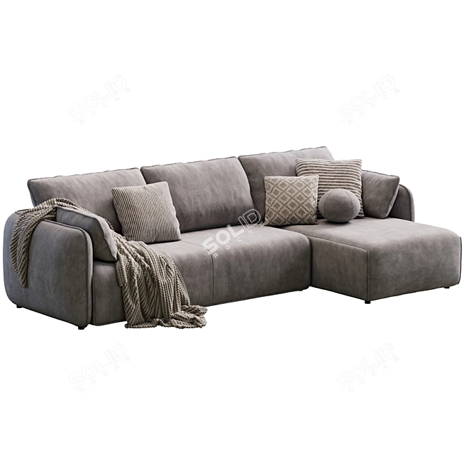 Modern Comfort Easy Sofa Set 3D model image 2