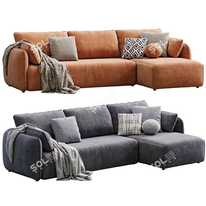 Modern Comfort Easy Sofa Set 3D model image 3