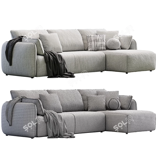 Modern Comfort Easy Sofa Set 3D model image 7