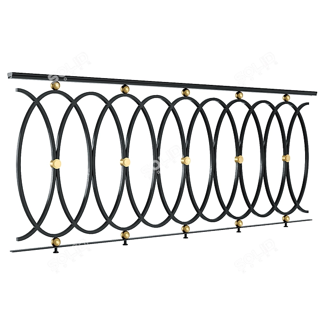 Classic Railings Set 3D Models 3D model image 2