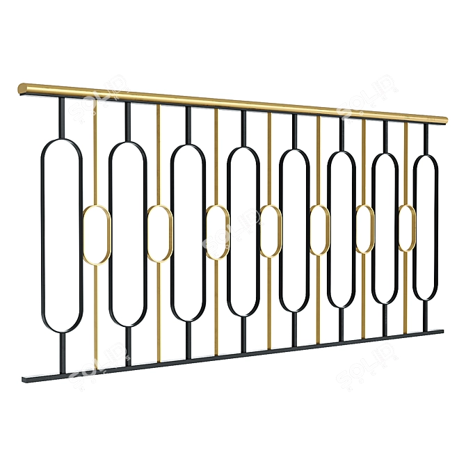 Classic Railings Set 3D Models 3D model image 5