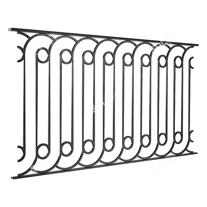 Classic Railings Set 3D Models 3D model image 6