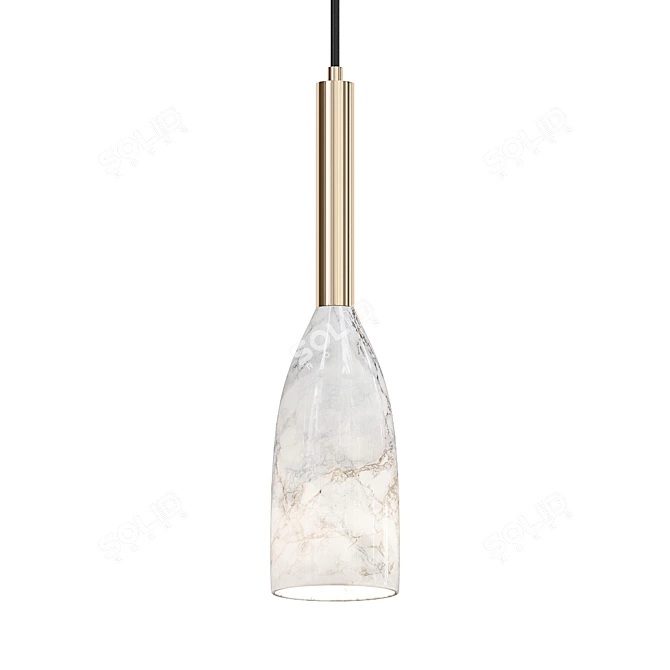 Marble Pendant Lamp: DALBY 3D model image 2