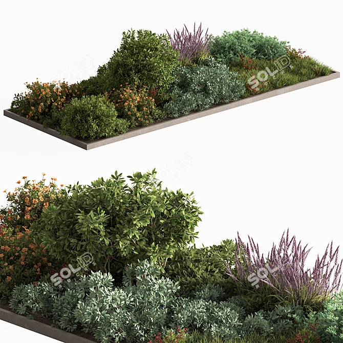 Botanical Bliss Outdoor Blossoms 3D model image 2