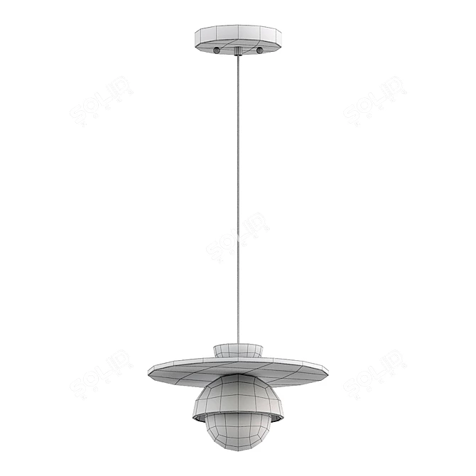 Modern Art Hanging Pendant Lamp 3D model image 3