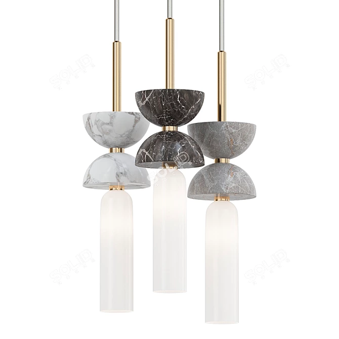 Modern Pendant Light Kyoto 3D model image 1