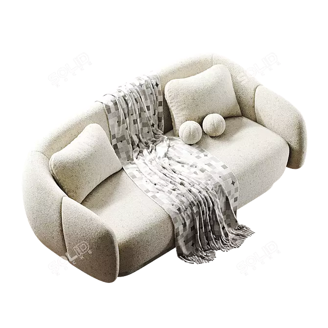 Elegance Canapé Sofa Set 3D model image 1