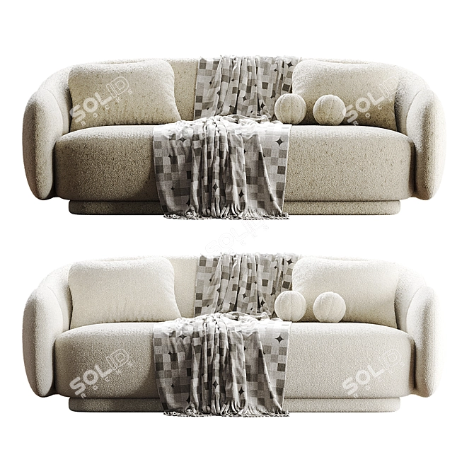 Elegance Canapé Sofa Set 3D model image 5