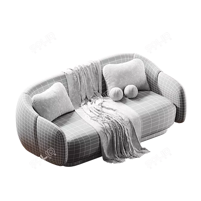 Elegance Canapé Sofa Set 3D model image 7