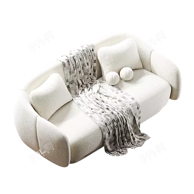 Elegance Canapé Sofa Set 3D model image 8