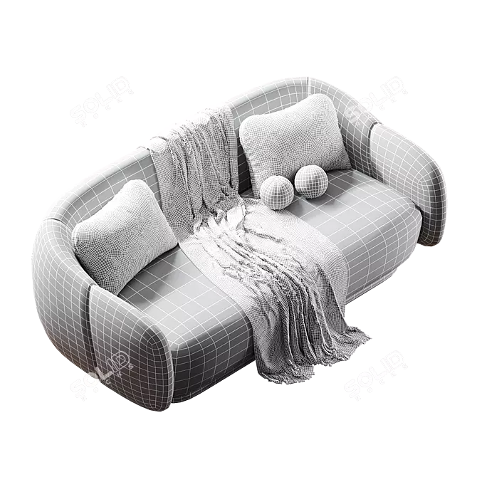 Elegance Canapé Sofa Set 3D model image 9