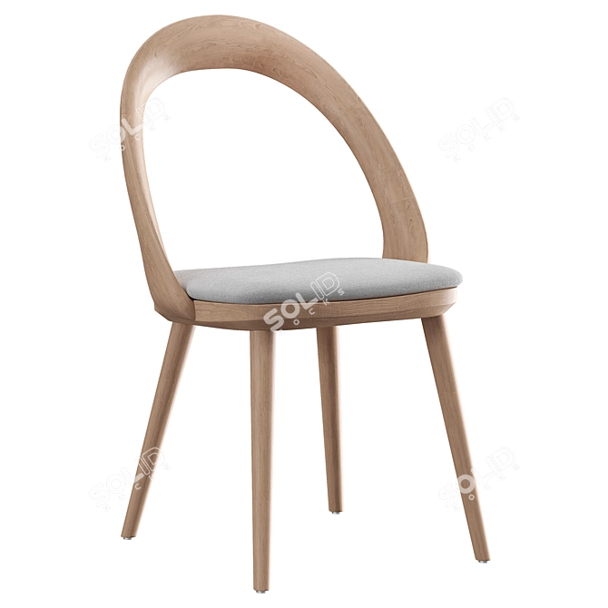 April Dining Chair, Two Colors 3D model image 2