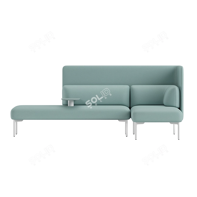 Modern Chaise Lounge Retreat S9EL 3D model image 4