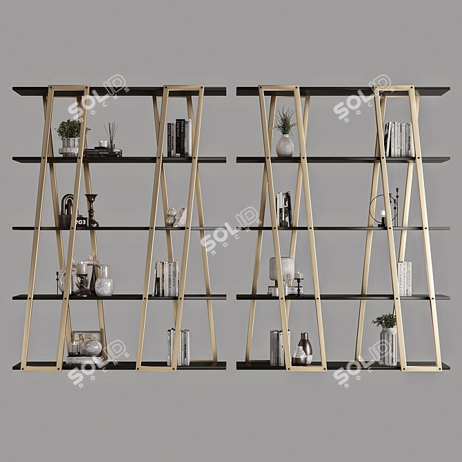 High-Quality Rack Shelves Model 3D model image 2