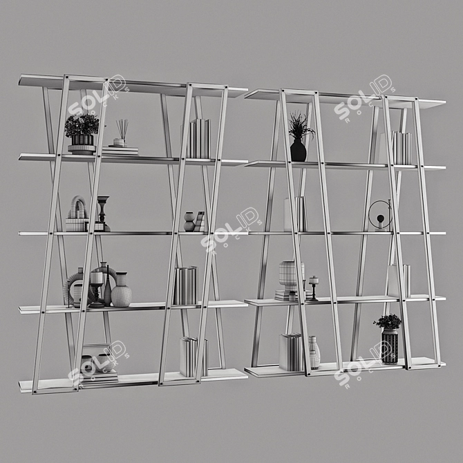 High-Quality Rack Shelves Model 3D model image 5